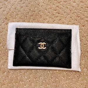 Caviar Quilted card holder